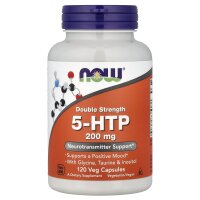 NOW Foods, 5-HTP, doppelte St?rke, 200 mg, 120 pflanzliche Kapseln