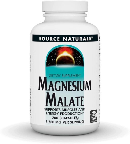 Source Naturals Magnesiummalat 625 mg 200 Kapseln