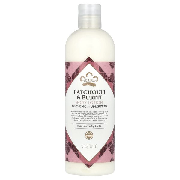 Nubian Heritage, Body Lotion, Patschuli und Buriti, 384 ml