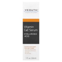 YEOUTH Vitamin C Serum Gesicht mit Hyaluronsaure, Serum Vitamin C Gesichtspflege, Feuchtigkeitsspendend Vitamin C Gesichtsserum, Anti Aging serum, Vitamin C Gesicht Hautpflege 30ml
