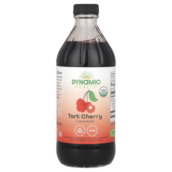 Dynamic Health, Zertifizierte Bio-Sauerkirsche, Saftkonzentrat, 473 ml