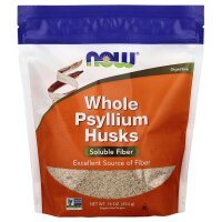 NOW Foods, Whole Psyllium Husks, ganze Flohsamenschalen,...