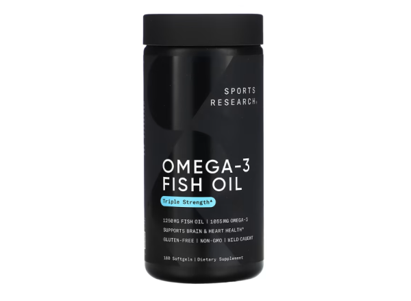 Sports Research, Omega-3 Fish Oil, Triple Strength , 180 Softgels