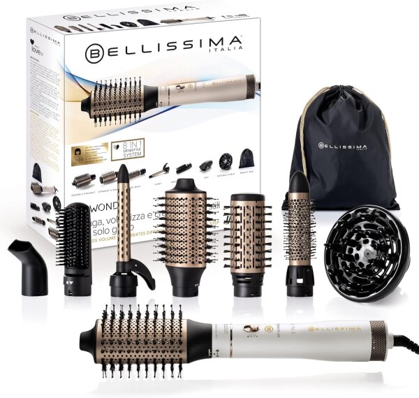 Imetec Bellissima Air Wonder, Hei?luftb?rste, Ionentechnologie 1000W