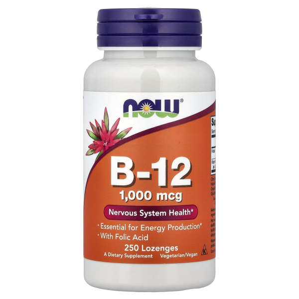 NOW Foods, B12, 1.000 mcg, 250 Lutschtabletten