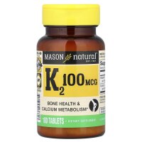 Mason Natural, Vitamin K2, 100 mcg, 100 Tabletten