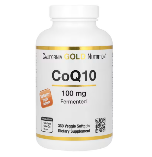 California Gold Nutrition, CoQ10, 100 mg, 360 vegetarische Weichkapseln