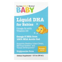California Gold Nutrition, Babys DHA, Omega-3-Fetts?uren mit Vitamin D3, 1.050mg, 59 ml