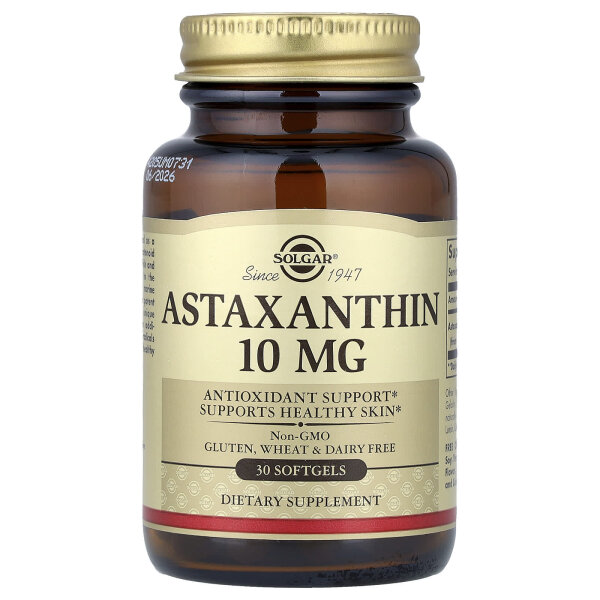Solgar, Astaxanthin, 10 mg, 30 Weichkapseln