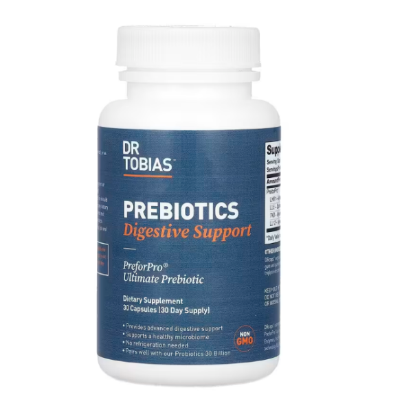 Dr. Tobias, Prebiotics, Pr?biotika, Unterst?tzung der Verdauung, 30 Kapseln