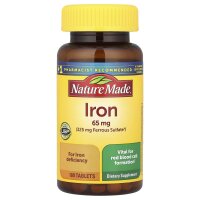 Nature Made, Eisen, 65 mg, 180 Tabletten