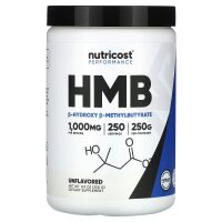 Nutricost, Performance, HMB, geschmacksneutral, 250 g