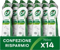 14x Cif Creme f?r harte Oberfl?chen mit 100% nat?rlichen...