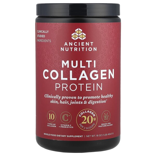 Ancient Nutrition, Multi Collagen Protein, Multi-Kollagen-Protein, 454,5 g