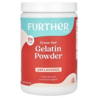 Further Food, Grass-Fed Gelatin Powder, Gelatinepulver von grasgef?tterten K?hen, geschmacksneutral, 450 g