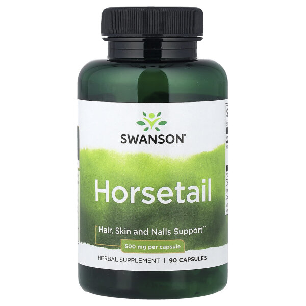 Swanson, Schachtelhalm, 500 mg, 90 Kapseln