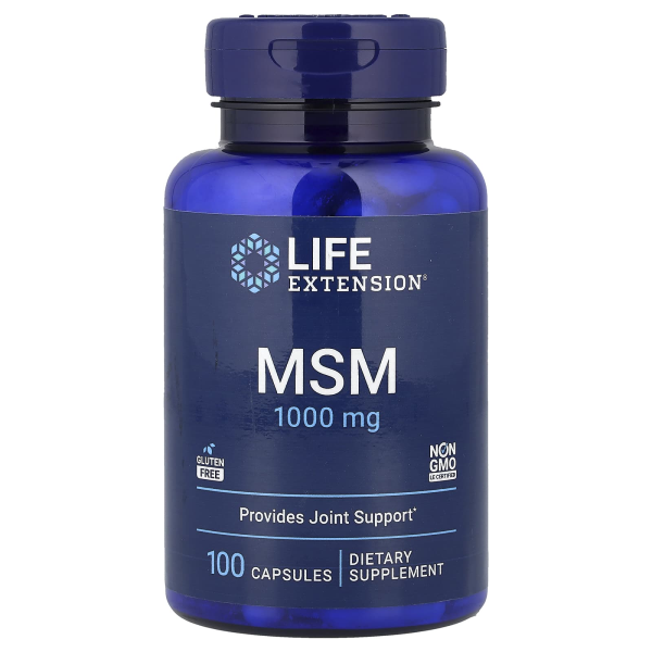Life Extension, MSM, Förderung der Gelenkgesundheit, 3.000 mg, 100 Kapseln