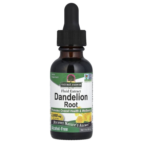 Natures Answer, Fluid Extract, Dandelion Root, fl?ssiges L?wenzahnwurzel-Extrakt, alkoholfrei, 2.000 mg, 30 ml