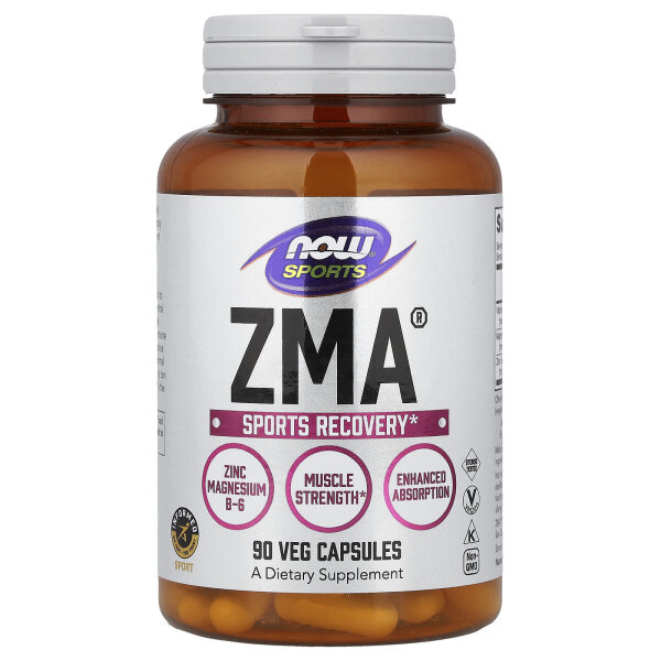 NOW Foods, Sport, ZMA, Sports Recovery, Regeneration nach dem Sport, 90 pflanzliche Kapseln