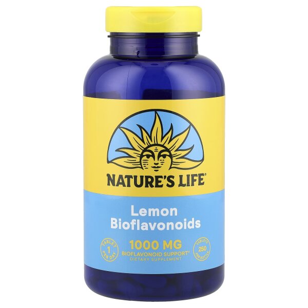 Natures Life, Lemon Bioflavonoids, Zitronen-Bioflavonoide, 1.000 mg, 250 Tabletten