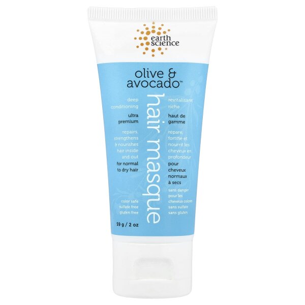 Earth Science, Tiefenpflegende Haarmaske, Olive & Avocado, 2 oz (59 g)