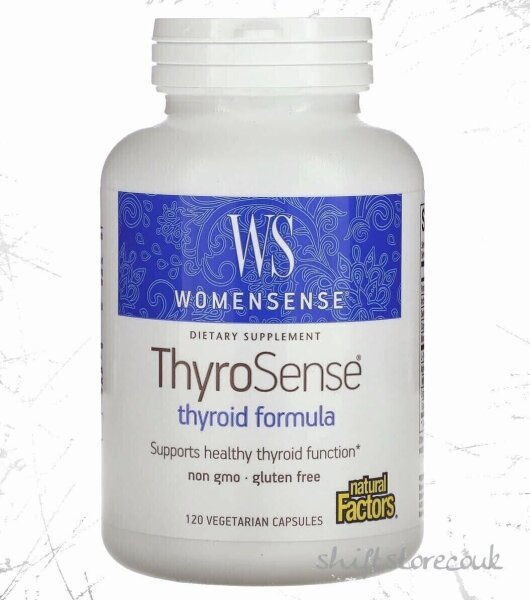 Natural Factors, WomenSense, ThyroSense, Schilddrüsenformel, 120 vegetarische Kapseln