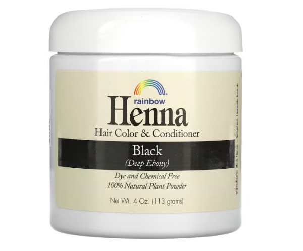 Rainbow Research, Henna, Haarfarbe und Pflegesp?lung, Schwarz, 4 oz (113 g)
