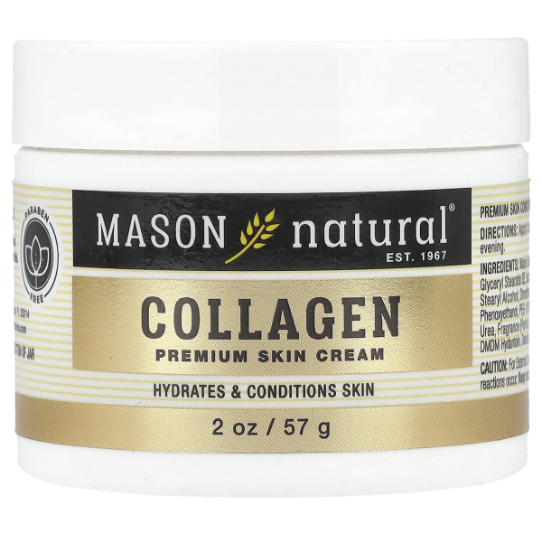 Mason Natural, Collagen Premium Skin Cream, Hautpflegecreme mit Kollagen, 57 g
