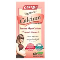 CATALO, pr?natales Algen-Calcium mit Vitamin C aus Acerola, 60 vegetarische Tabletten