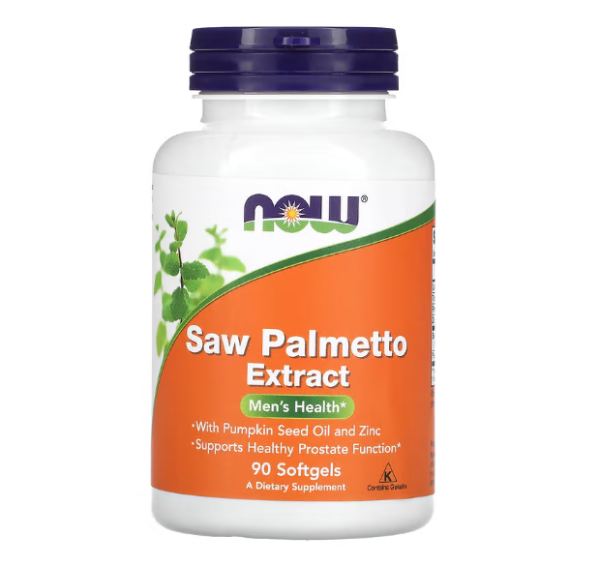 NOW Foods, Saw Palmetto Extract, S?gepalmenbeerenextrakt, mit K?rbiskern?l und Zink, 160 mg, 90 Kapseln