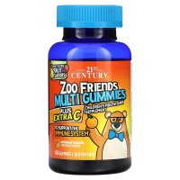 21st Century, Zoo Friends Multi Gummies, Plus Extra C,...