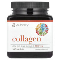 Youtheory, Collagen, Kollagen, 6.000 mg, 160 Tabletten
