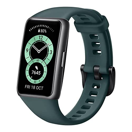 HUAWEI Band 6, 1,47 Zoll FULLVIEW OLED-Display, 96 Trainingsmodi, Grün