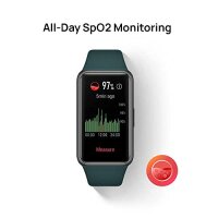 HUAWEI Band 6, 1,47 Zoll FULLVIEW OLED-Display, 96 Trainingsmodi, Grün