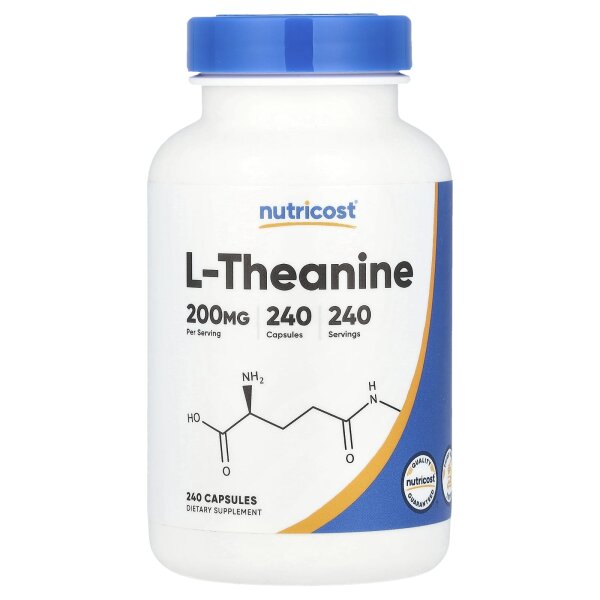 Nutricost, L-Theanin, 200 mg, 240 Kapseln