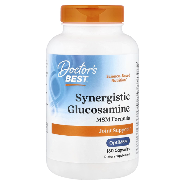 Doctors Best, Synergistic Glucosamine MSM Formula with OptiMSM?, Glucosamin-MSM-Formel mit OptiMSM?, 180 Kapseln