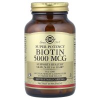 Solgar, Biotin, 5.000 mcg, 100 vegetarische Kapseln