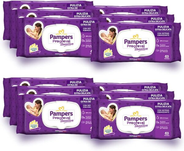 Pampers Sensitive Tücher 63 x 12