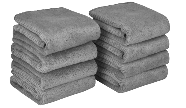 Mikrofaser Gesicht Reinigungst?cher Make-Up Entferner Tuch Abschminkt?cher 8 St?ck 30cm x 30 cm Grau