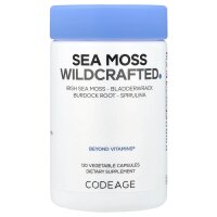 Codeage, Sea Moss, wild gesammelter Knorpeltang, 120 Kapseln
