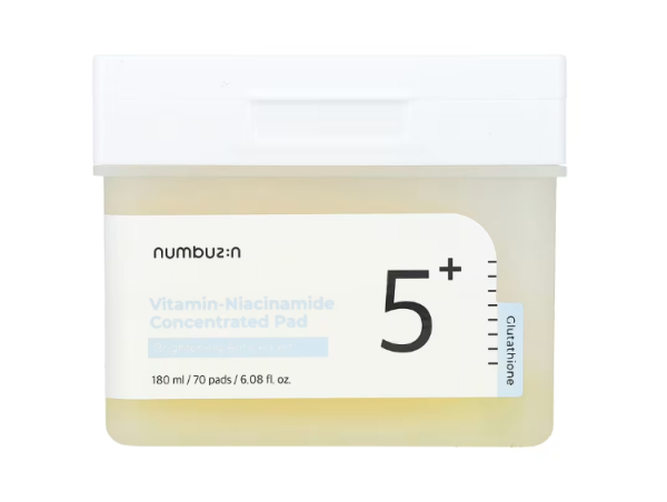 Numbuzin, No.5 Vitamin-Niacinamide Concentrated Pad, konzentriertes Pad mit Nr. 5 Vitamin-Niacinamid, 70 Pads, 180 ml