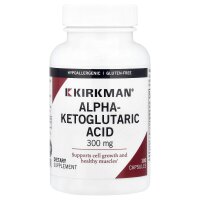 Kirkman Labs, Alpha Ketoglutaric Acid, Alpha-Ketoglutars?ure, 300 mg, 100 Kapseln