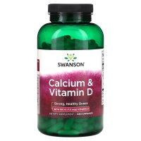 Swanson, Calcium und Vitamin D, 240 Kapseln