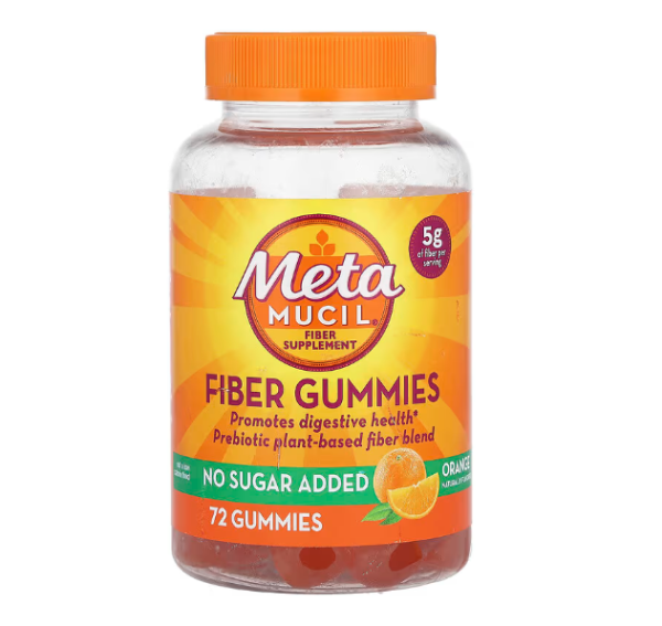 Metamucil, Fiber Gummies, Ballaststoff-Fruchtgummis, Orange, 72 Fruchtgummis