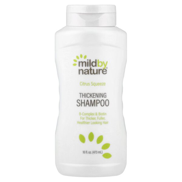 Mild By Nature, Thickening Shampoo, B-Complex + Biotin, Citrus Squeeze, Volumen-Shampoo, B-Komplex + Biotin, Zitrusduft, 473 ml