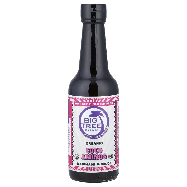 Big Tree Farms, Organic Coco Aminos, Seasoning Sauce & Marinade, Original, Bio-Gew?rzsauce und Marinade, das Original, 296 ml