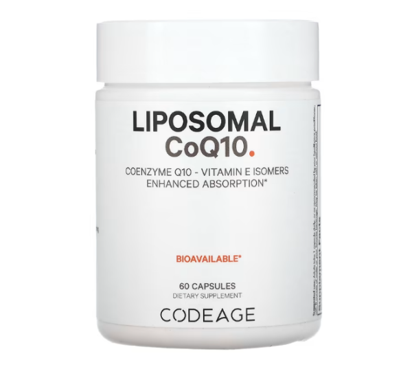 Codeage, Liposomal CoQ10, Coenzyme Q10, Vitamin E Isomers, Enhanced Absorption, liposomales CoQ10, Coenzym Q10, Vitamin E Isomere, verbesserte Aufnahme, 60 Kapseln