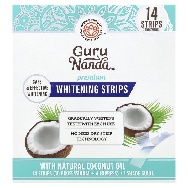 GuruNanda, Sig-Nature Whitening Strips, 14 Streifen