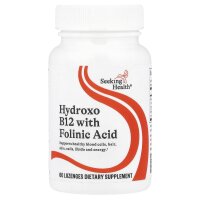 Seeking Health, Hydroxo B12 mit Folins?ure, 60 Lutschtabletten