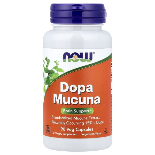 NOW Foods, Mucuna Dopa, 90 pflanzliche Kapseln